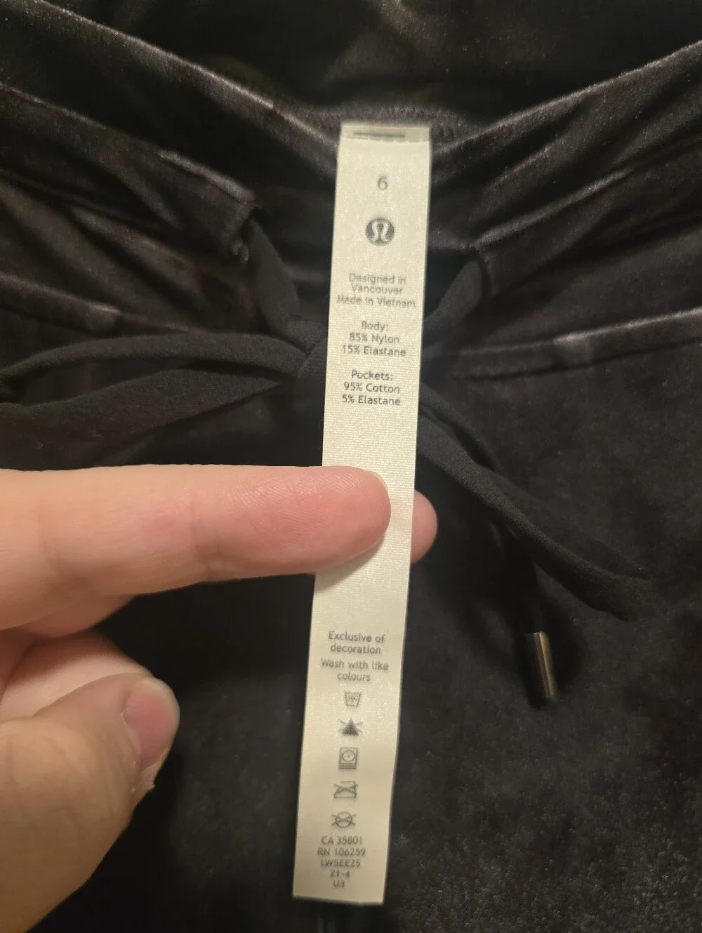 Lululemon Athletica Ready To Crush Velour High Rise Charcoal Gray Jogger Size 6